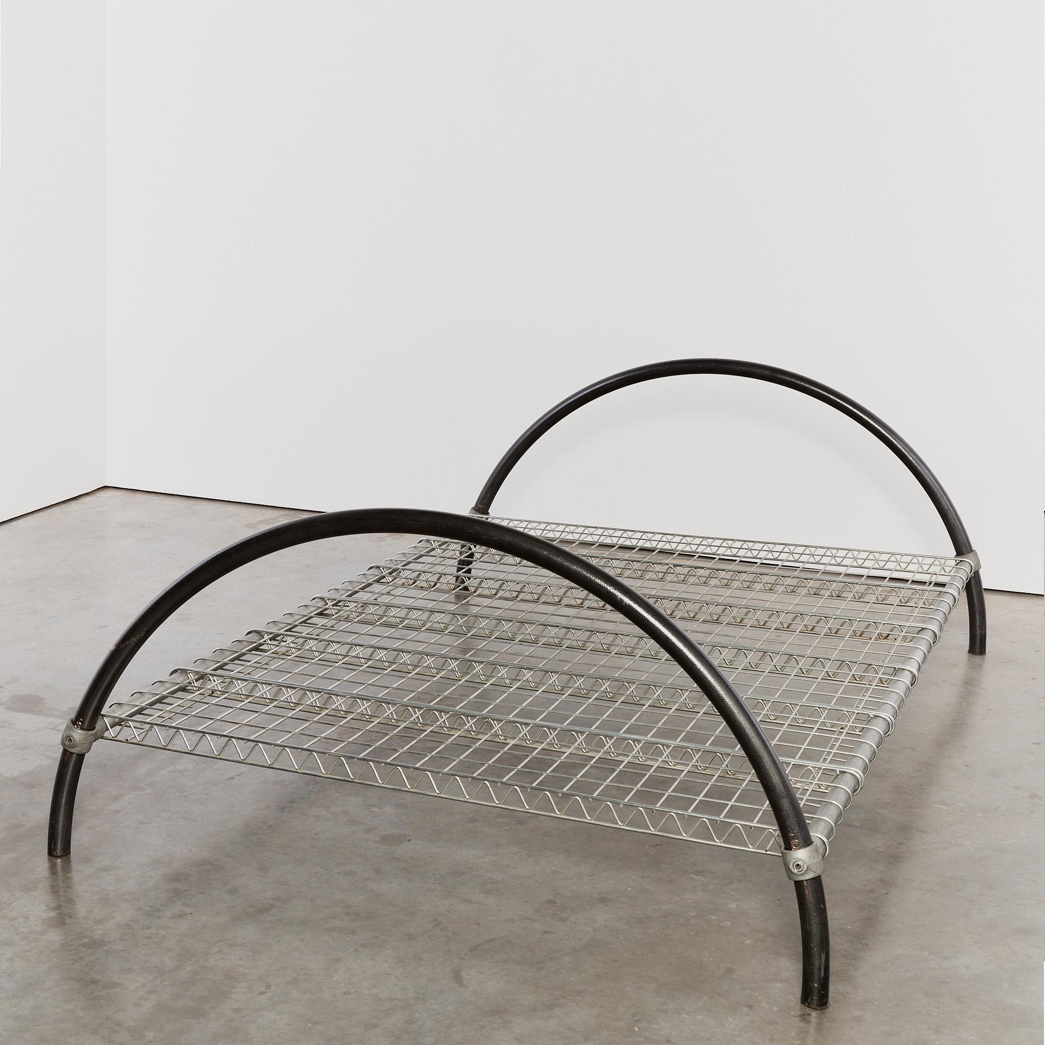 Round rail bed by Ron Arad for One Off⁠ 3