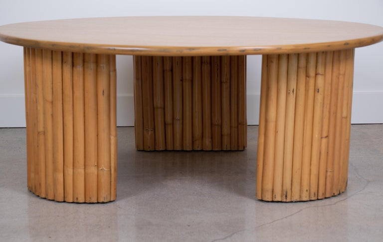 Round Rattan Coffee Table At 1stDibs round-rattan-coffee-table-at-1stdibs