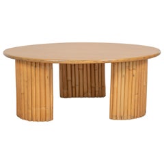 Round Rattan Coffee Table