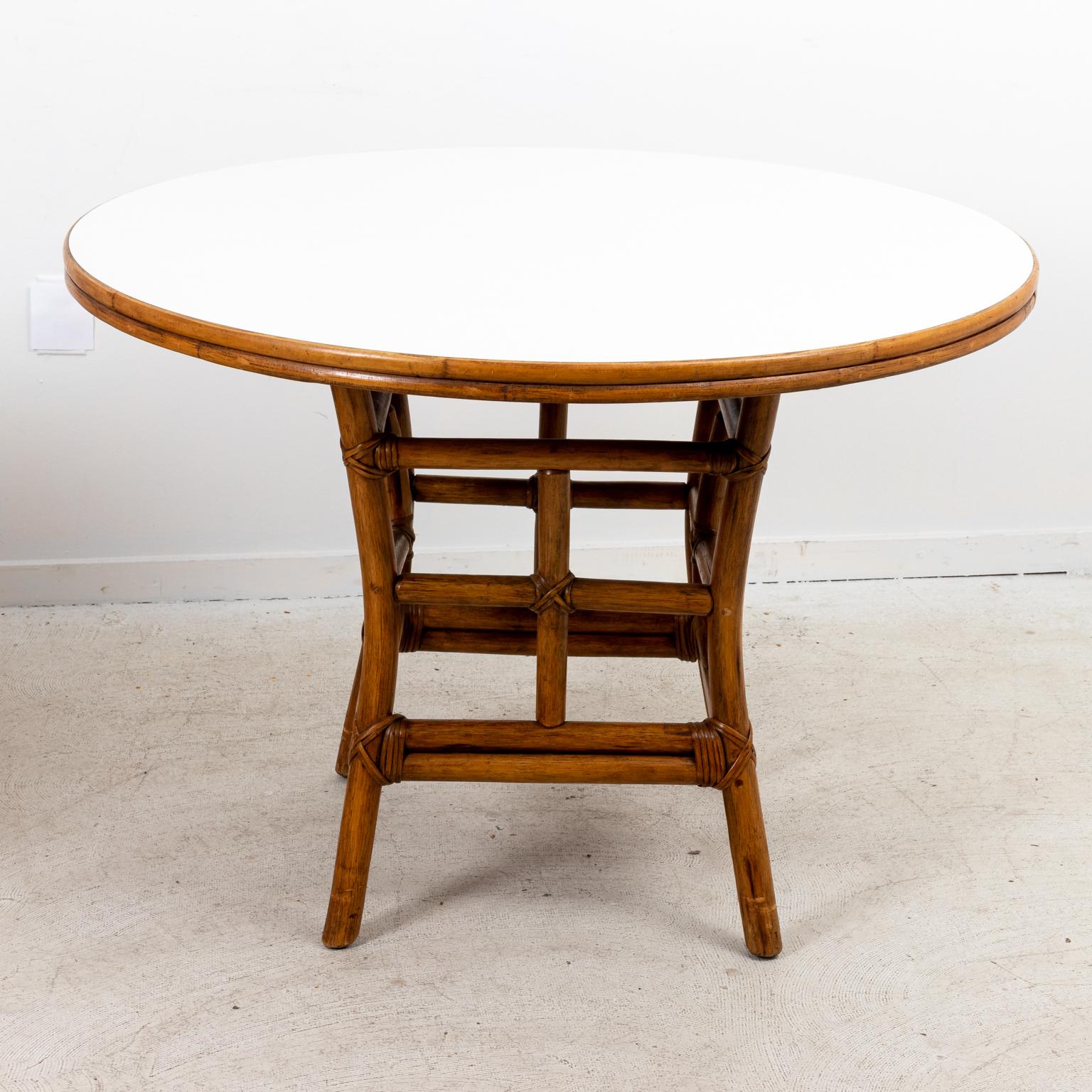 Round Rattan Dining Table 4