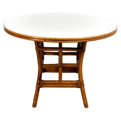 Round Rattan Dining Table