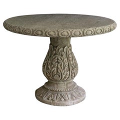 Round Reclaimed Vintage Old Stone Table