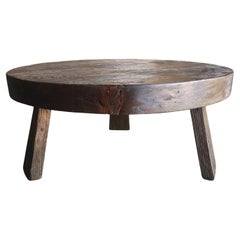 Round Reclaimed Wood Coffee Table