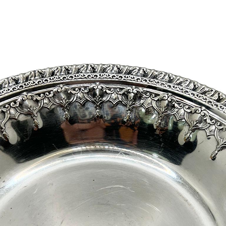 Candy Dish o Catchall Redondo de Plata Reed & Barton Estadounidense en venta