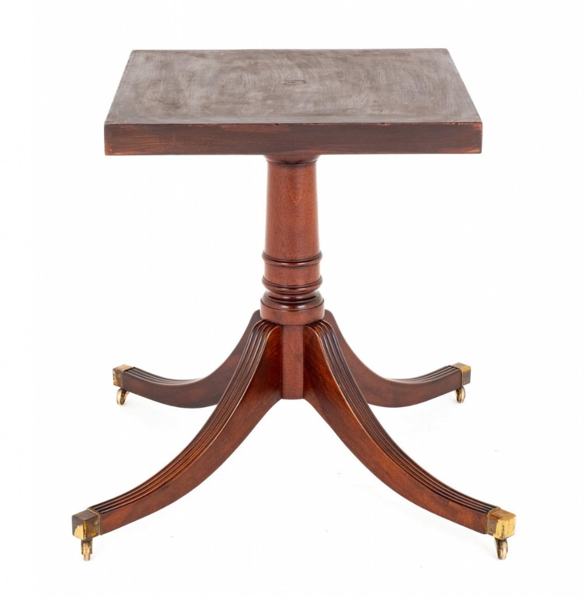 Early 20th Century Round Regency Dining Table Mahogany Revival For Sale