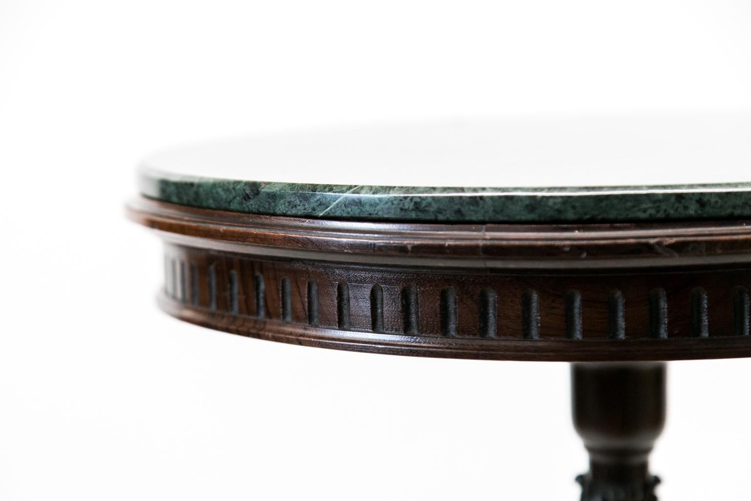 Mid-19th Century Round Regency Marble Top Occasional Table