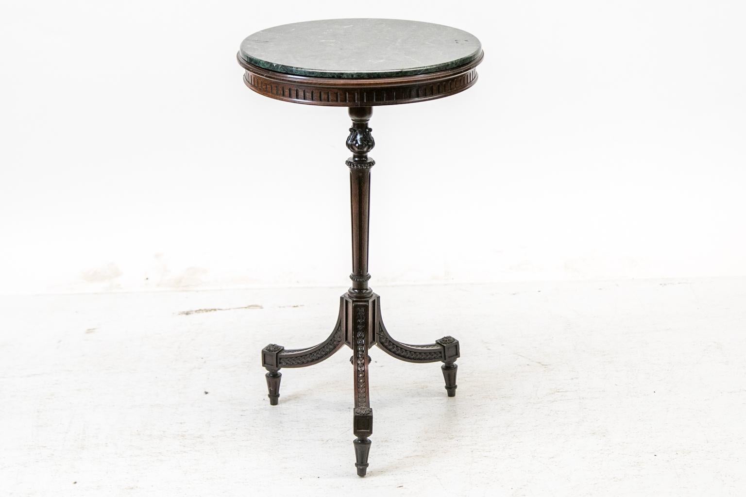 Round Regency Marble Top Occasional Table 2