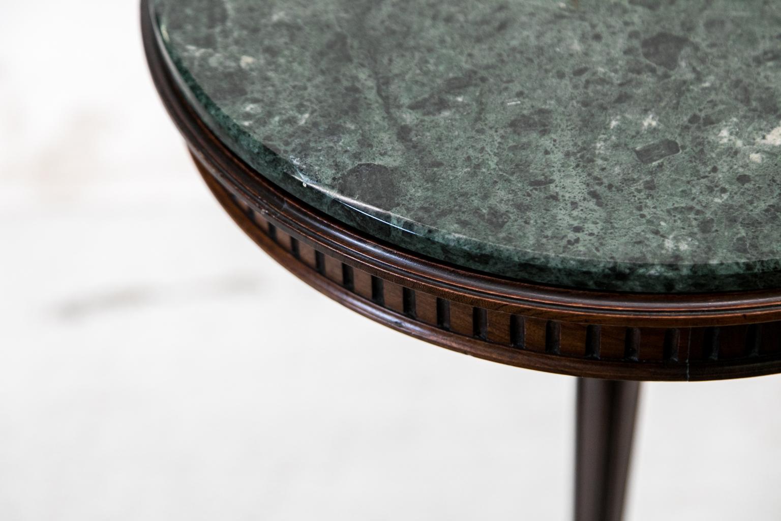 Round Regency Marble Top Occasional Table 3