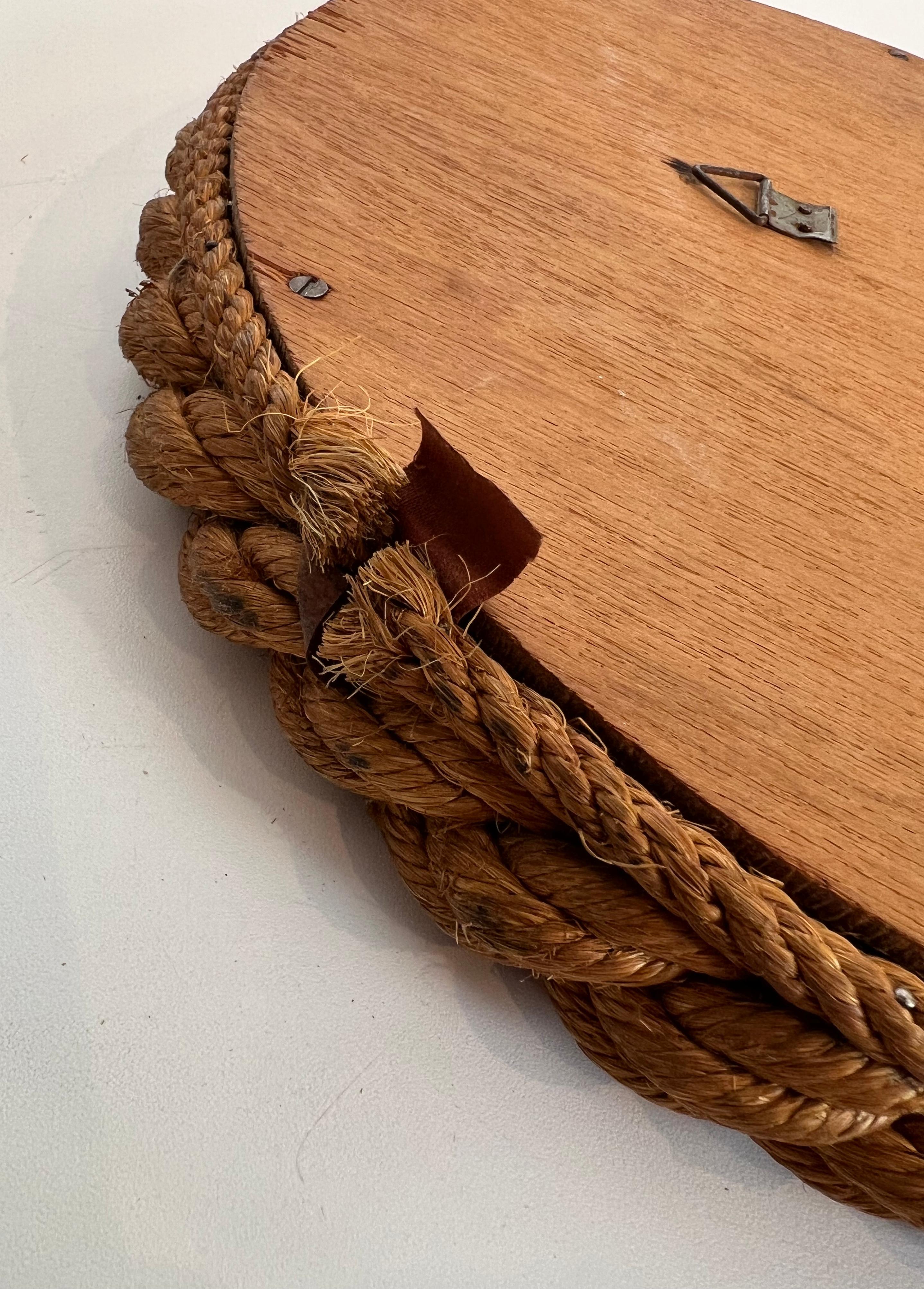 Round Rope Mirror By Audoux Minet For Sale 3