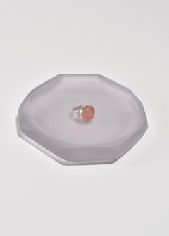 Round Rose Quartz Ring