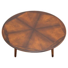 Round Rosewood Coffee Table by Henry W. Klein for Bramin, 1960s, Denmark