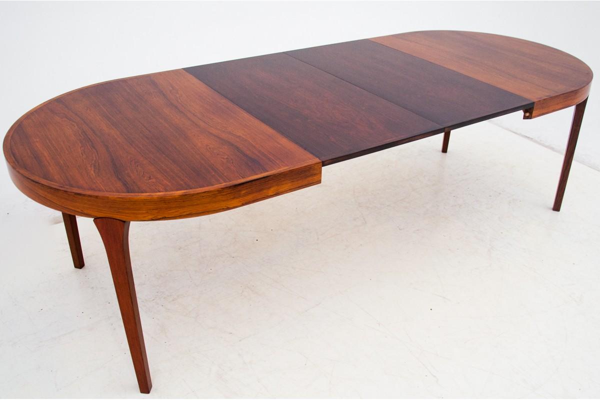 Round Rosewood Dining Table by Omann Jun, Denmark, 1960 4