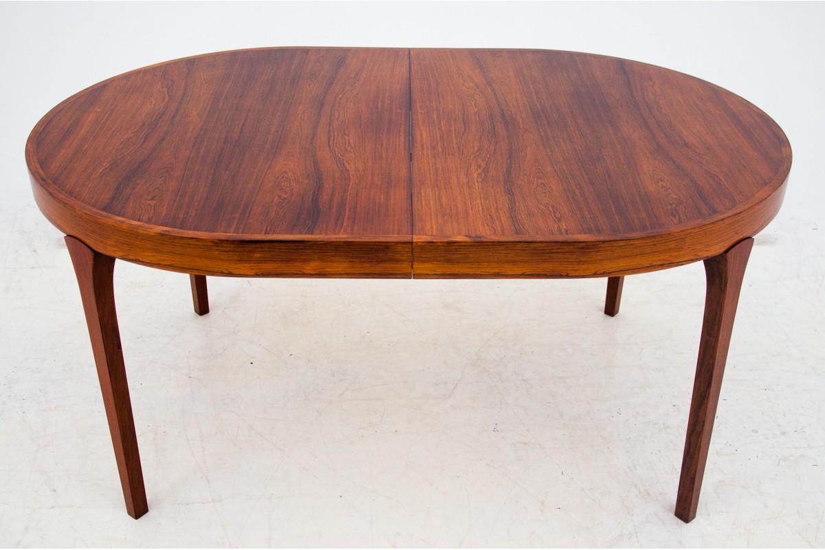 Round Rosewood Dining Table by Omann Jun, Denmark, 1960 5