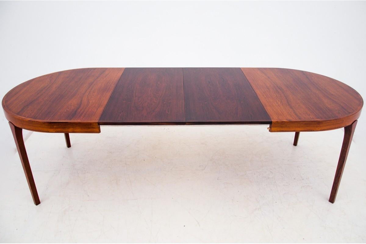 Round Rosewood Dining Table by Omann Jun, Denmark, 1960 2