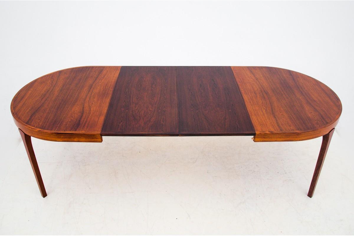 Round Rosewood Dining Table by Omann Jun, Denmark, 1960 3