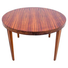 Table de salle à manger ronde en bois de rose par Severin Hansen, Danemark, 1960