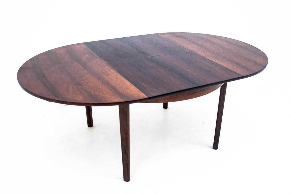 Round Rosewood Dining Table, Denmark, 1960s For Sale 2