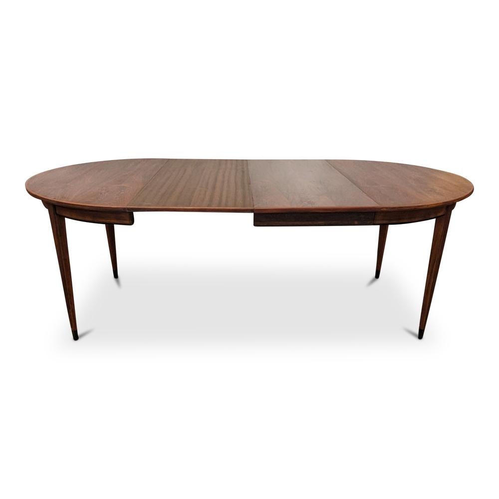 Round Rosewood Dining Table w 2 Leaves - 0823110 Vintage Danish Mid Century 5