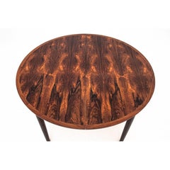 Round Rosewood Folding Dining Table Scandinavian Design