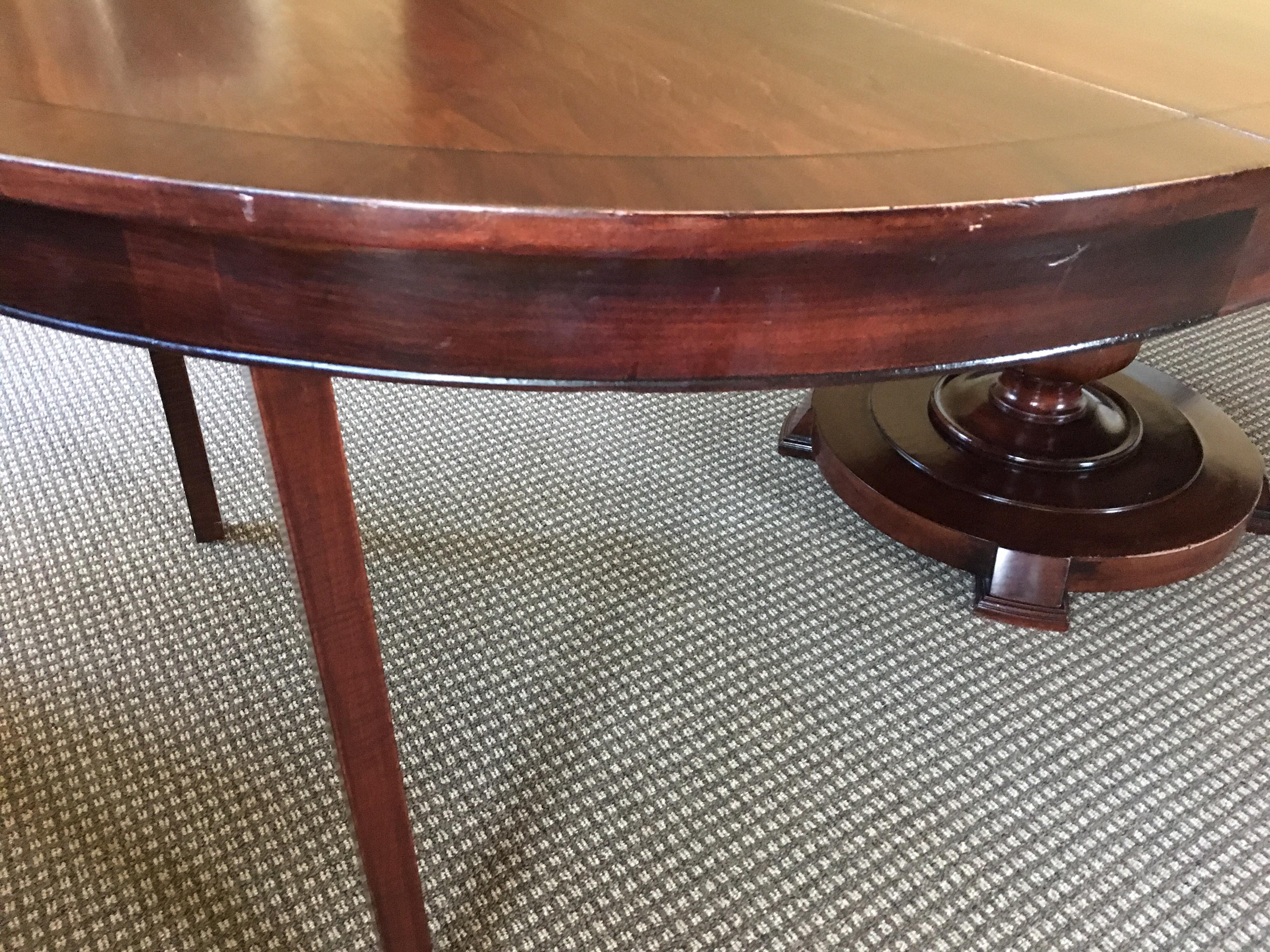 Round Rosewood Pedestal Center or Dining Table, 1950s by Maitland Ward For Sale 1