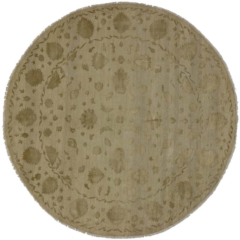 Round Classic Rug Vintage Indian Round Area Rug, Circular Rug with Traditional Style For ...
