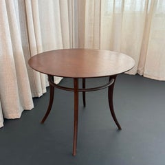 Round Saber Leg Klismos Side Table By T.H. Robsjohn-Gibbings For Widdicomb