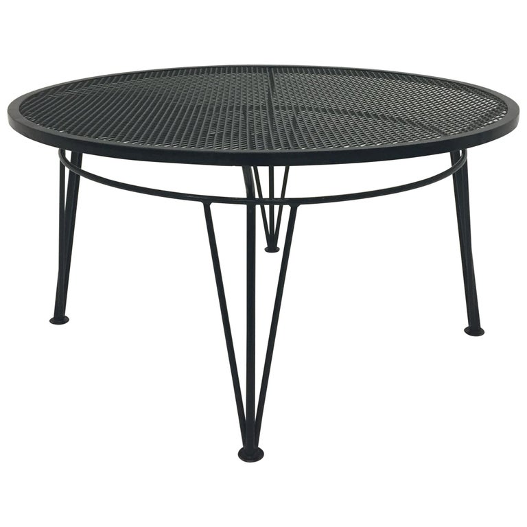 Round Salterini Vintage Outdoor Coffee Table At 1stdibs