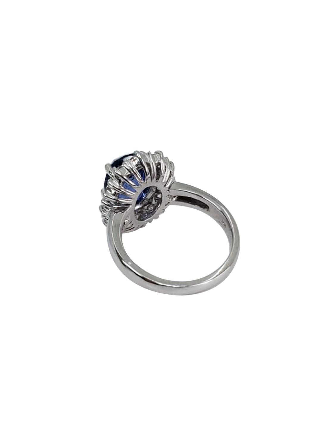 white gold diamond and sapphire ring