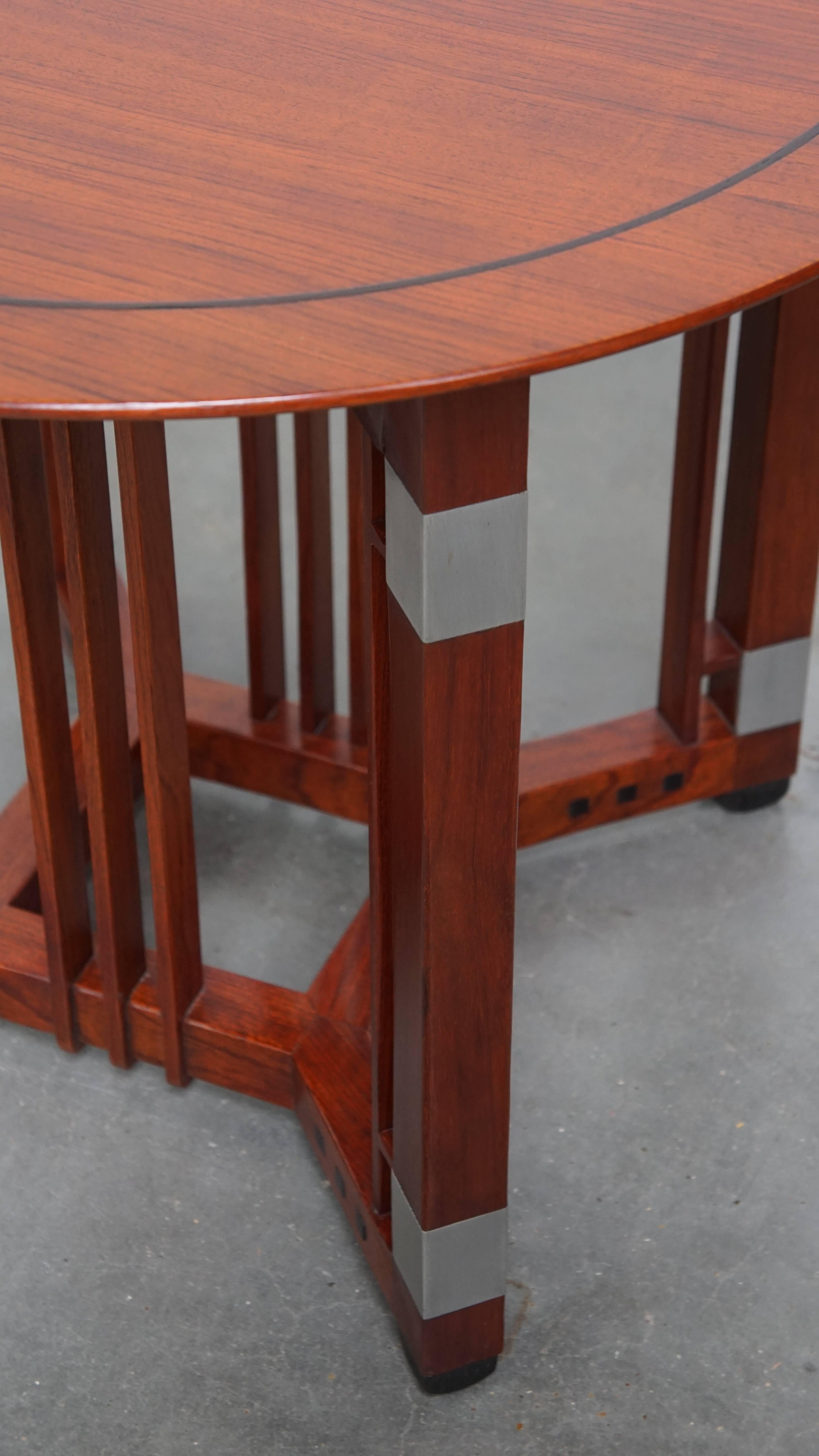 Round Schuitema side table from the Decoforma series in Art Deco style For Sale 3