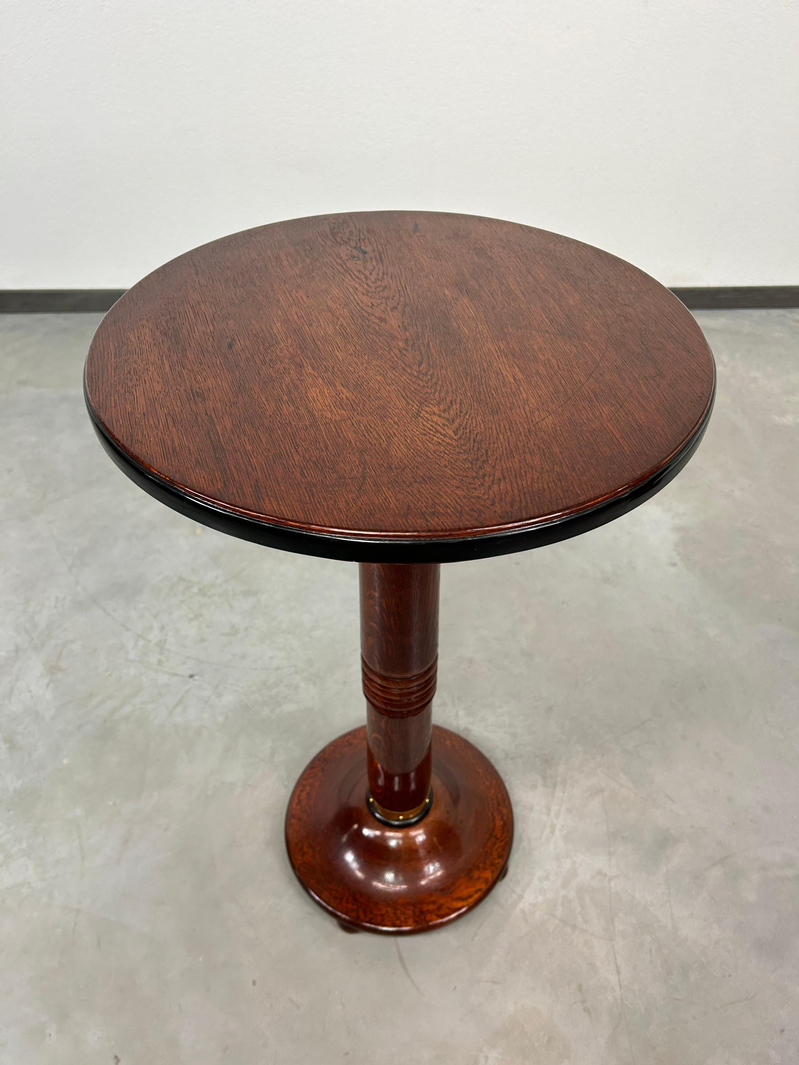 Jugendstil Round secession side table For Sale