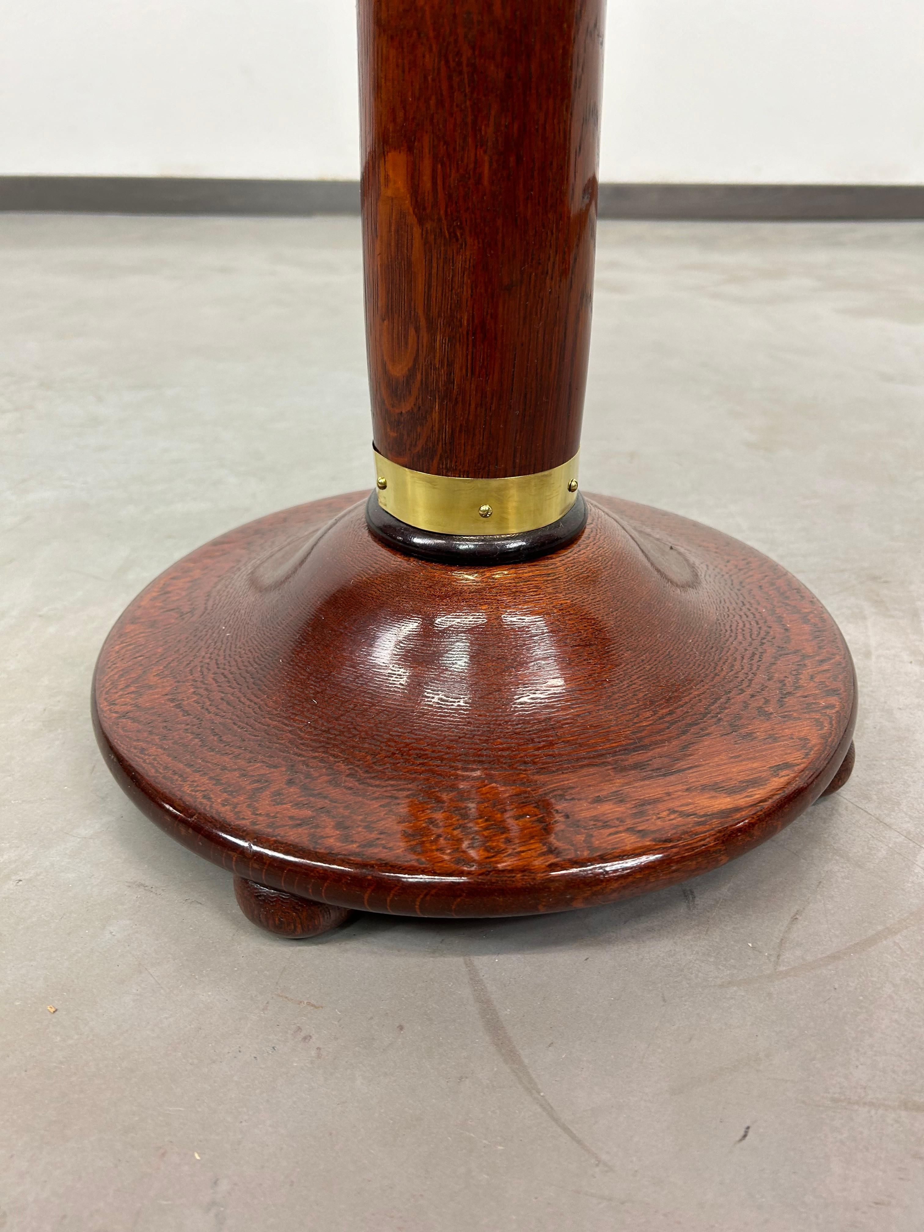 Slovak Round secession side table For Sale