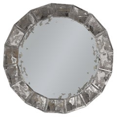 Miroir à segments ronds Antique Mirror encadré