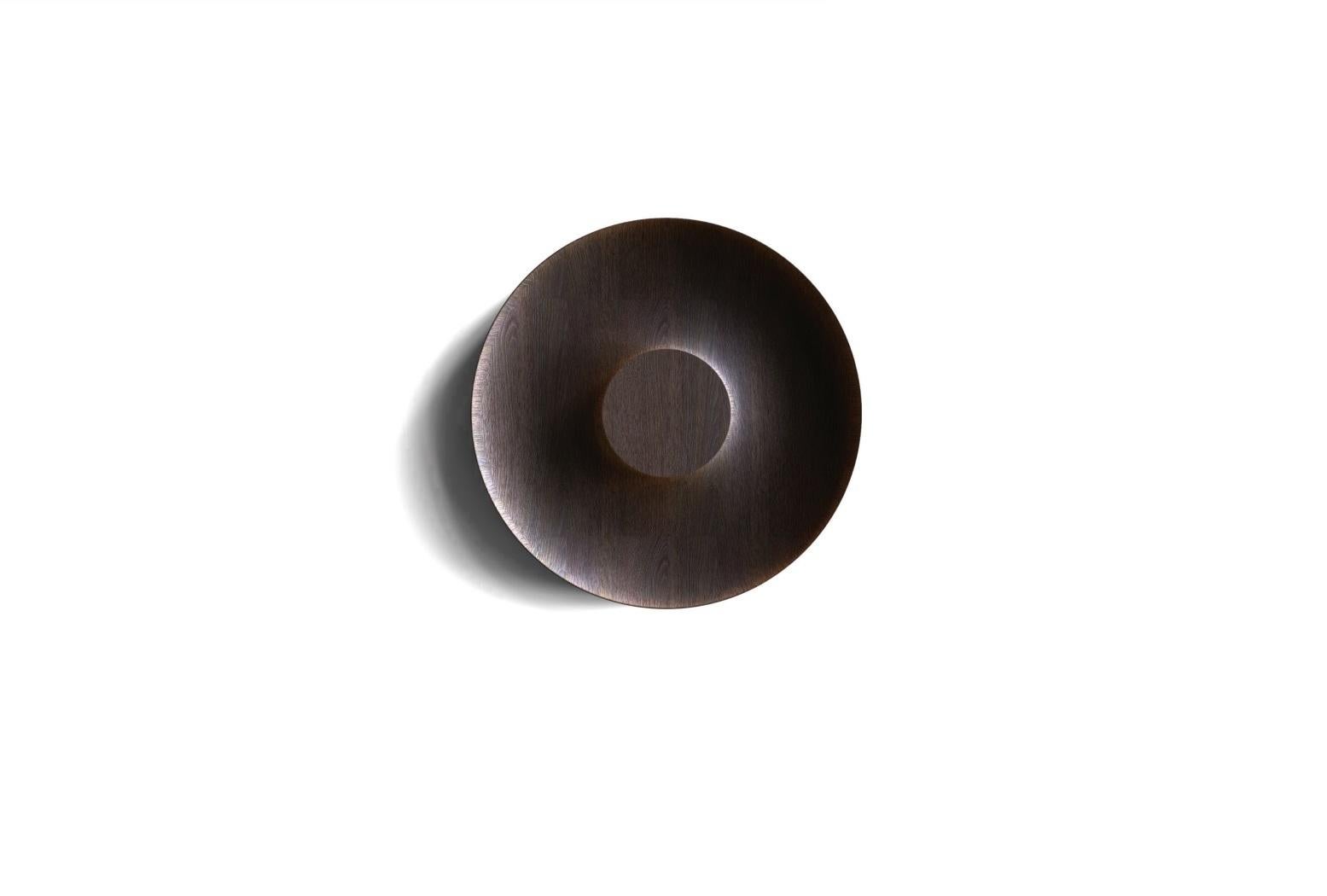 Woodwork Round Serving Bowl / Plate Morse Designed by Vrtiška&Žák For Sale