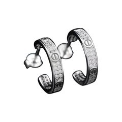 Runde Ohrringe 925 Sterling Silber Minimalistisches Geschenk Pave Diamant Ohrringe