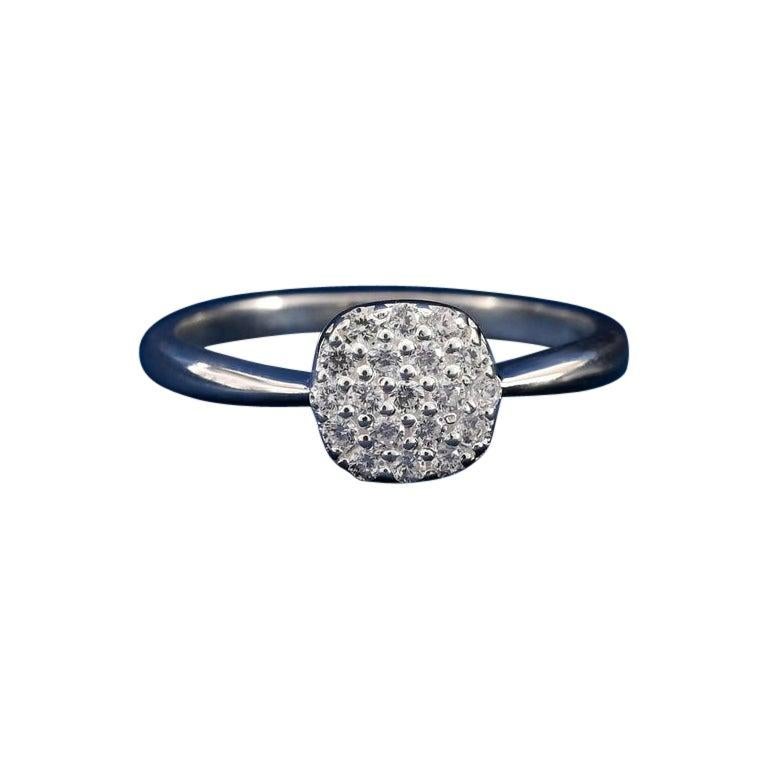 Round Shaped Moissanite Ring 925 Sterling Silver Solitare Ring Gift For Women . For Sale