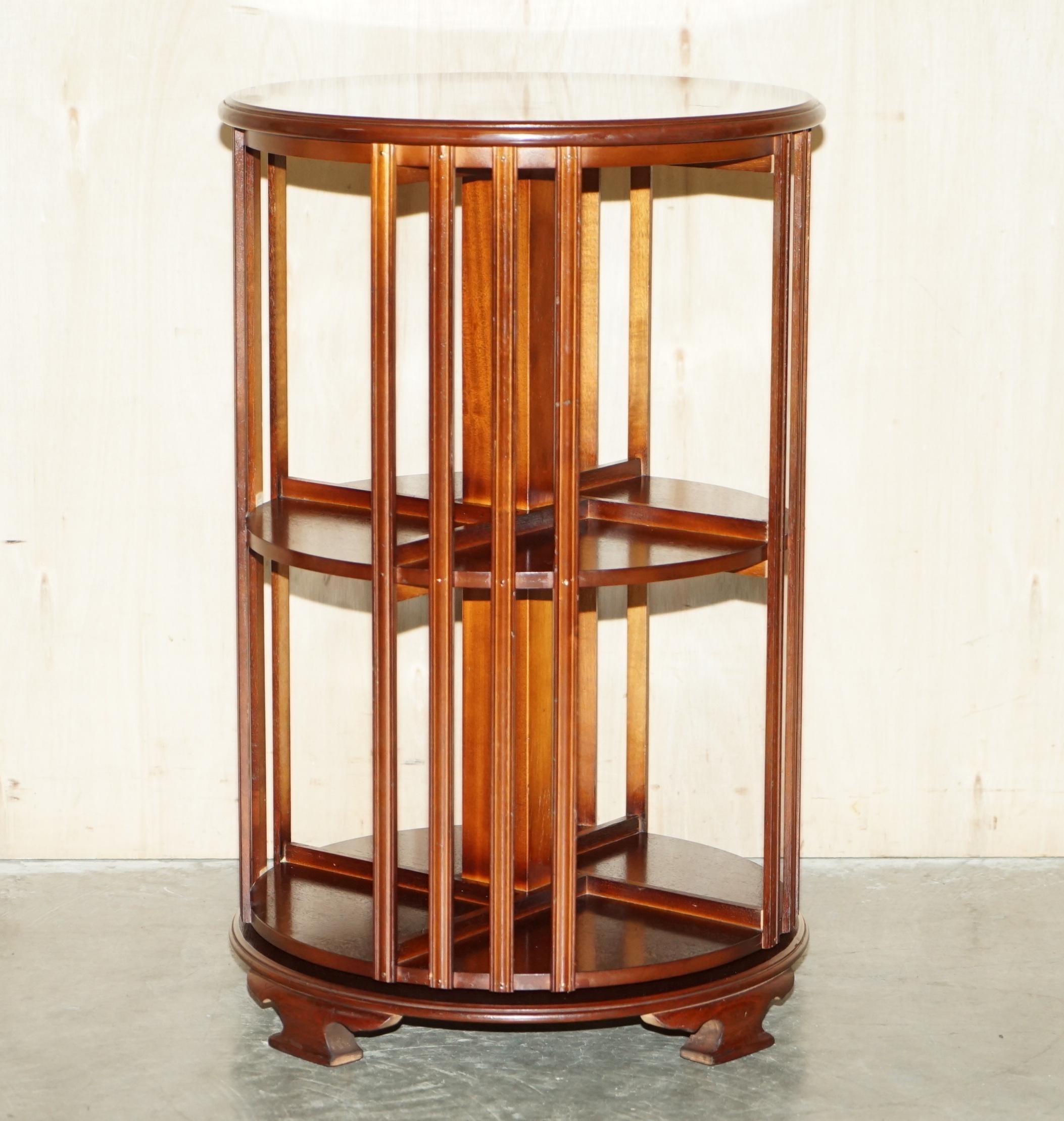 Royal House Antiques

Royal House Antiques is delighted to offer for sale this stunning vintage round Sheraton Revival Mahogany & Satinwood revolving bookcase table

Please note the delivery fee listed is just a guide, it covers within the M25 only