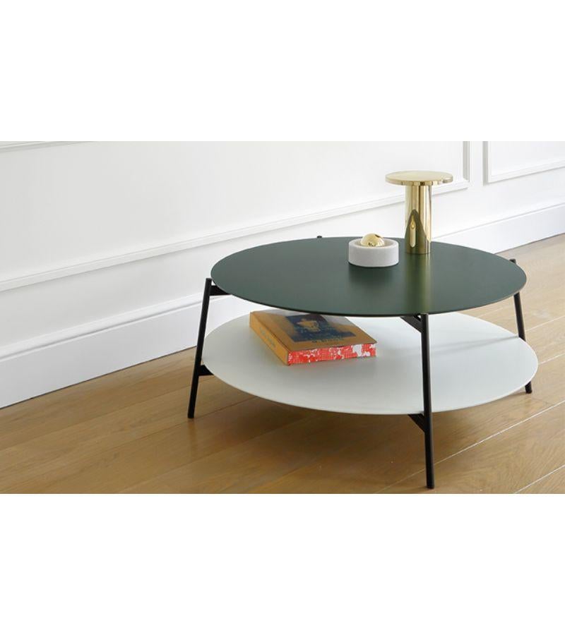 French Round Shika Coffee Table by A+A Cooren For Sale