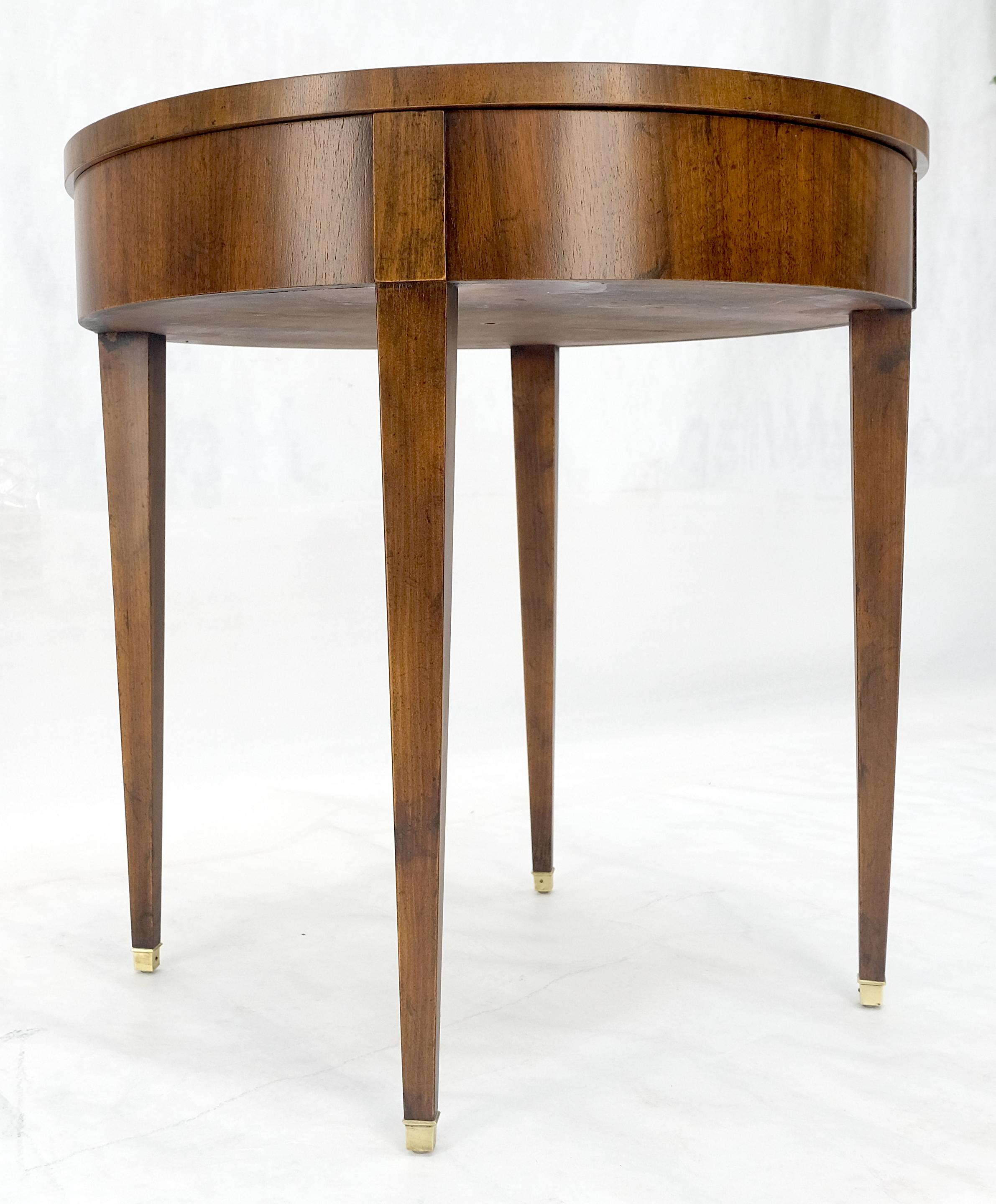 Round Showcase Display Glass Lid Compartment  Side End Table Compartment MINT! For Sale 6