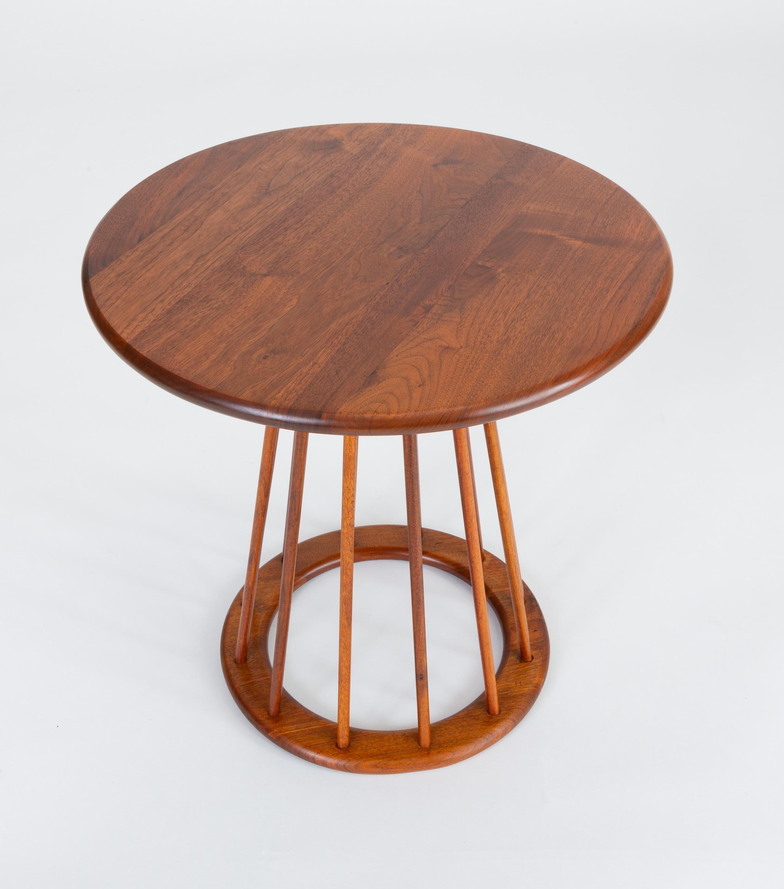 Round Side Table by Arthur Umanoff for Washington Woodcraft In Good Condition In Los Angeles, CA