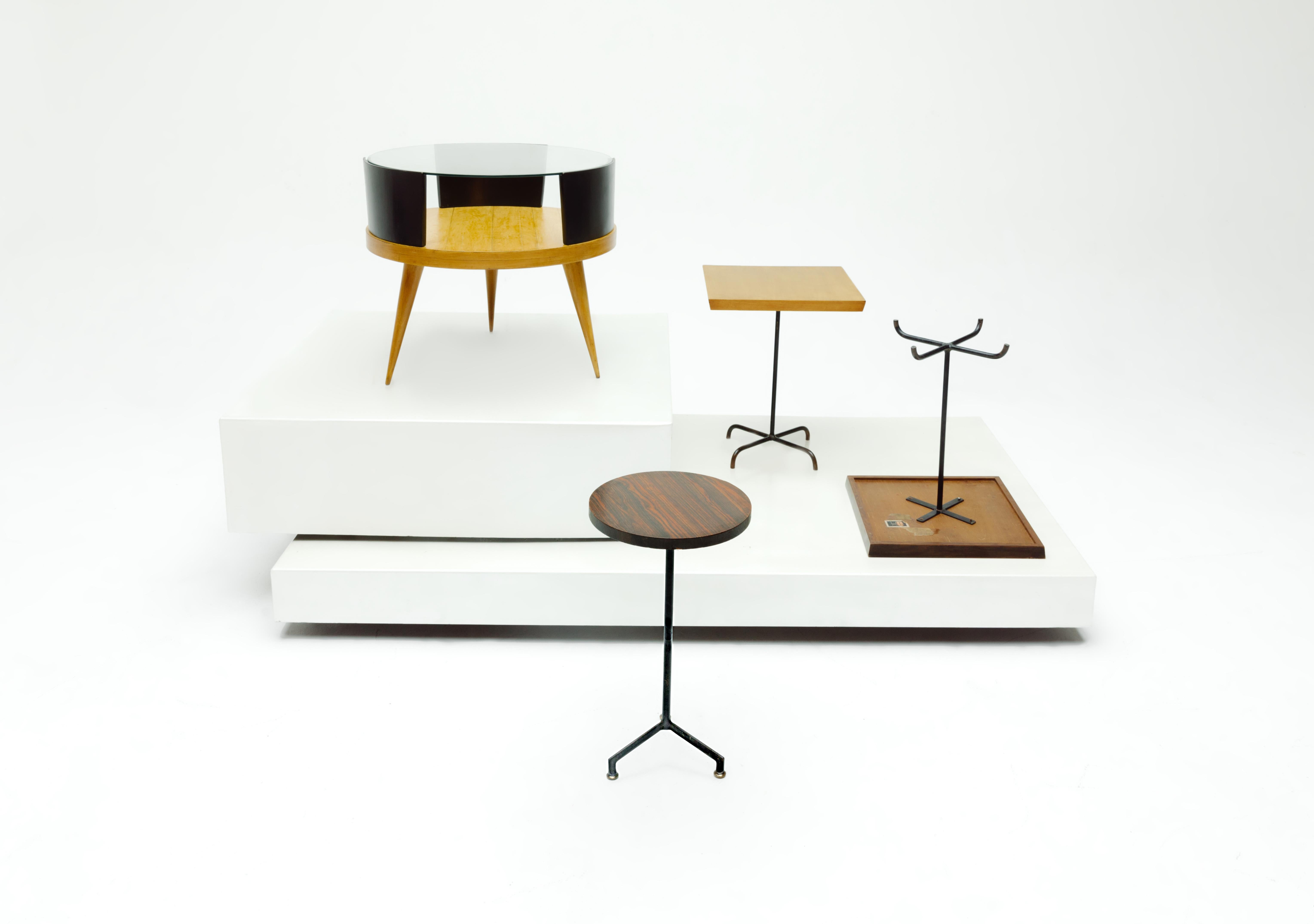 Iron Round Side Table by Carlo Hauner and Martin Eisler, Brazilian Midcentury Design