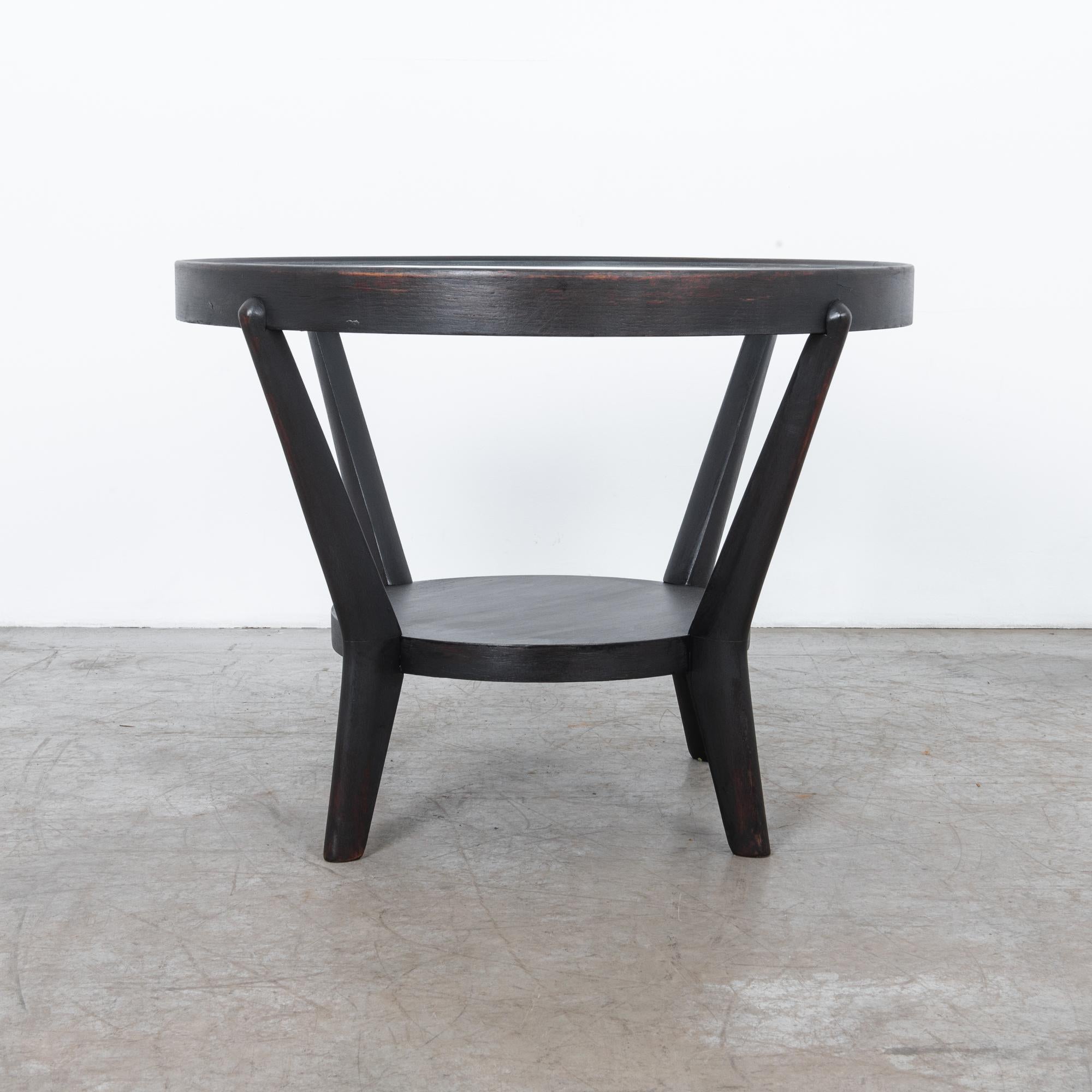 Mid-20th Century Round Side Table