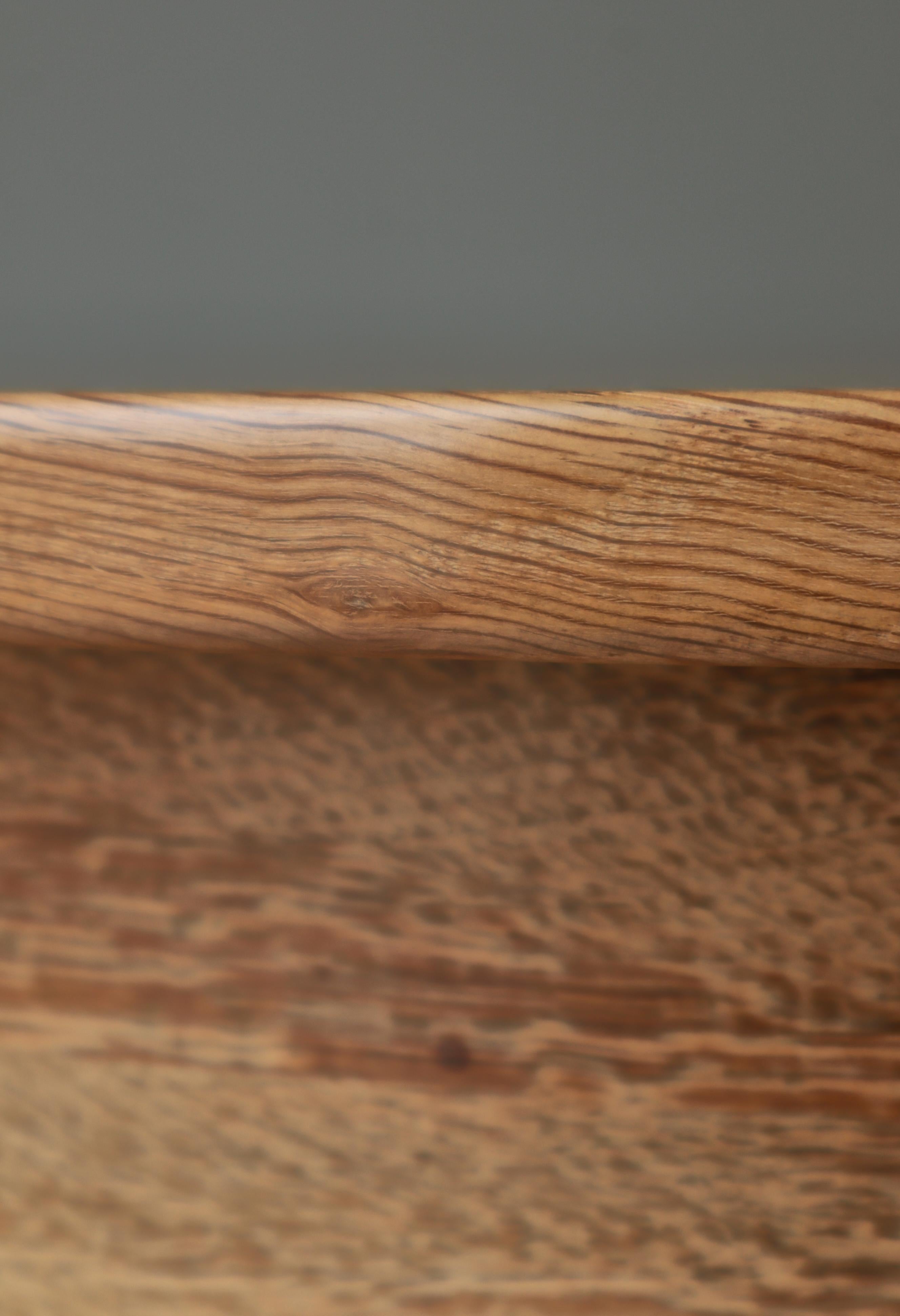 Round Side Table in Quartersawn Oak by Henry Kjærnulf, 1960s, Denmark For Sale 7
