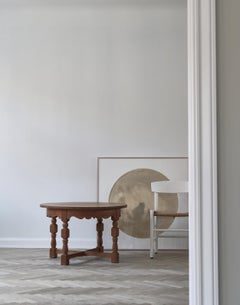Round Side Table in Quartersawn Oak by Henry Kjærnulf, 1960s, Denmark