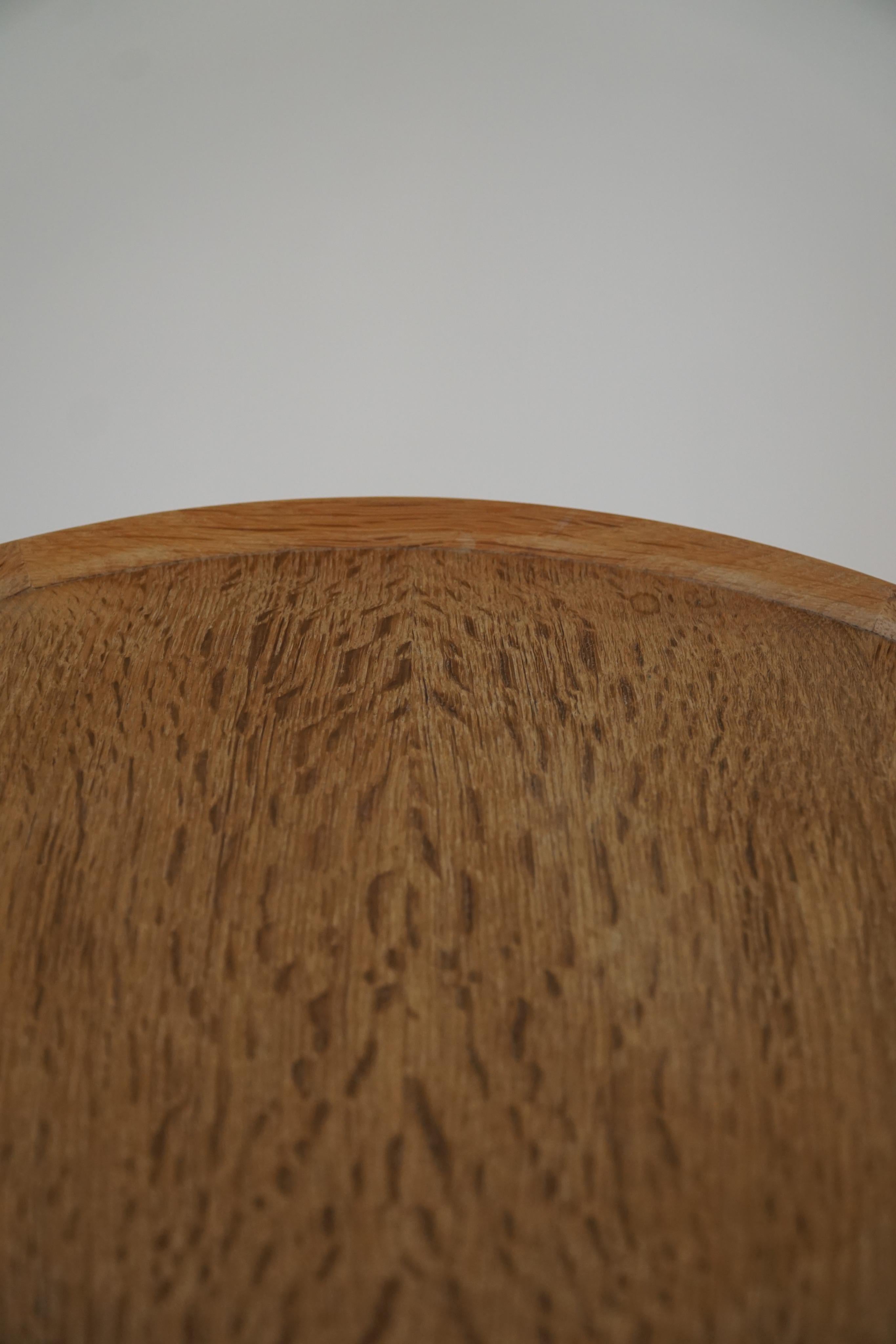 Round Side Table in Solid Oak, Anton Kildeberg, Midcentury, Model 210, 1960s 1