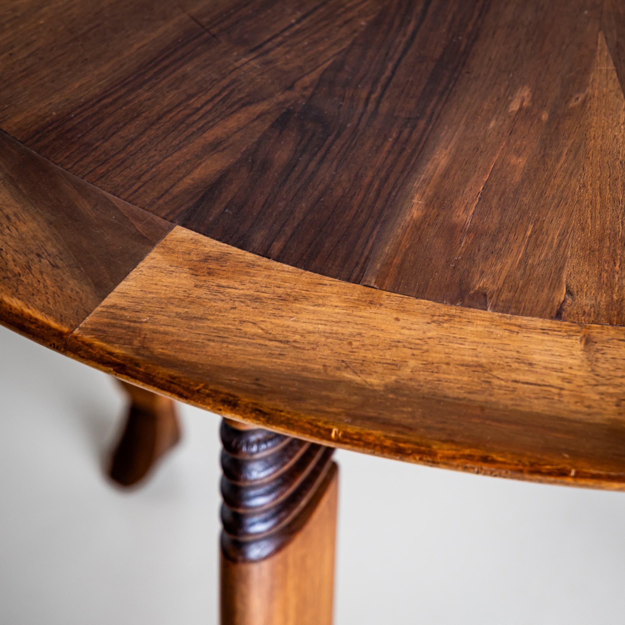 Mid-20th Century Round Side Table, Italy, 1940s