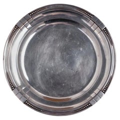 Round Silver-Plated Platter, Samuel Askenfeld