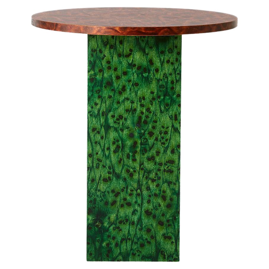 Mesa auxiliar redonda con base rectangular Osis by Llot Llov