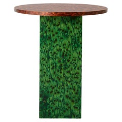 Mesa auxiliar redonda con base rectangular Osis by Llot Llov