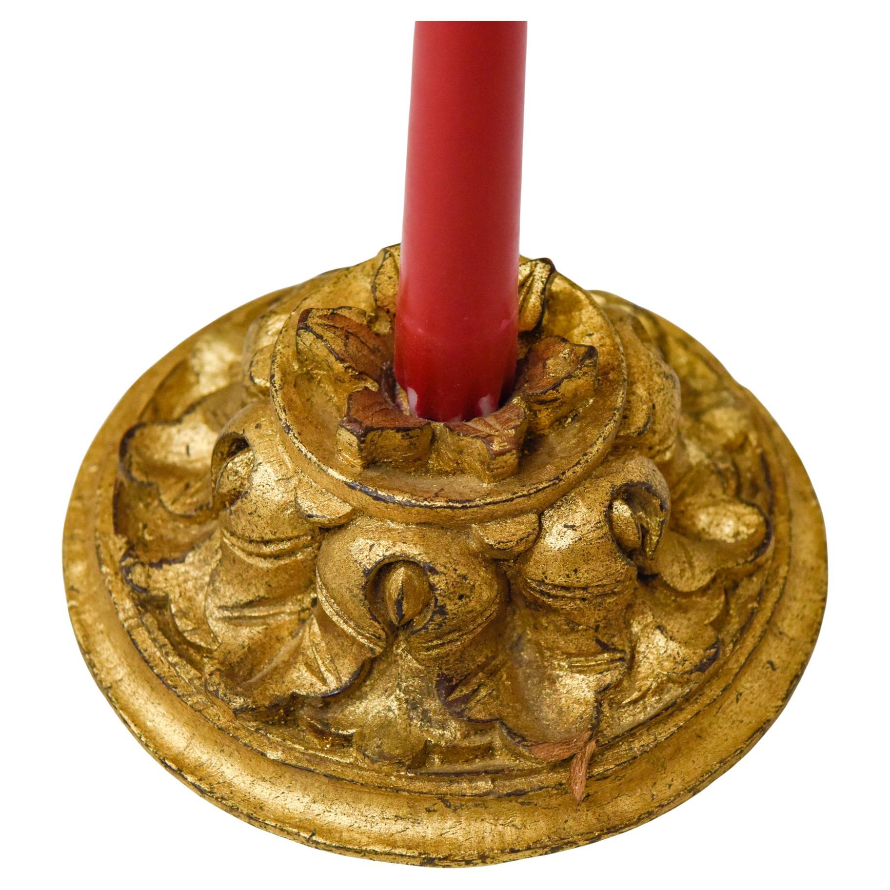 Runde kleine vergoldete Holzfriese (Spätes 19. Jahrhundert) im Angebot