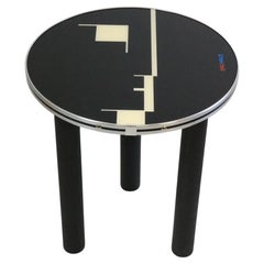 Mesa auxiliar pequeña redonda, la Bauhaus se une al diseño contemporáneo, Obra de arte
